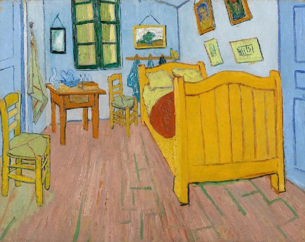 Slaapkamer Van Gogh schilderij
